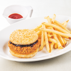 台湾ミンチカツ<br>ごはんバーガー<br>細切りポテトセット
