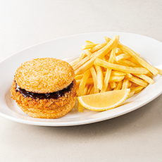 台湾ミンチカツ<br>ごはんバーガー<br>金のポテト 松茸ポテトセット
