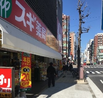 スギ薬局さんを通り過ぎて直ぐ左へ進み道頓堀商店街へ入ります。